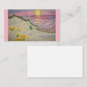 Carte De Visite Coucher du soleil de plage (Devant / Derrière)