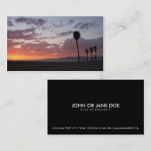 Carte De Visite coucher du soleil de Santa Monica (Devant / Derrière)