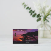 Carte De Visite Coucher du soleil de Serengeti (Debout devant)