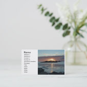 Carte De Visite Coucher du soleil de vue de Palmer (Debout devant)