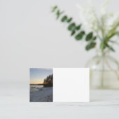 Carte De Visite Coucher du soleil d'hiver (Debout devant)