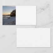 Carte De Visite Coucher du soleil d'hiver (Devant / Derrière)