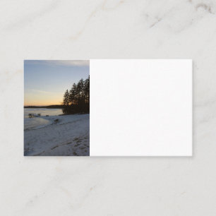 Carte De Visite Coucher du soleil d'hiver