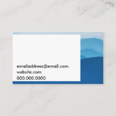 Carte De Visite Coucher du soleil frais de nature de ton (Dos)