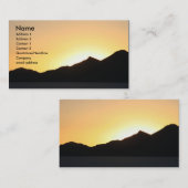 Carte De Visite coucher du soleil i (Devant / Derrière)
