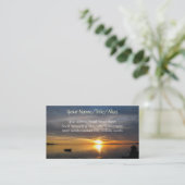 Carte De Visite Coucher du soleil orageux (Debout devant)