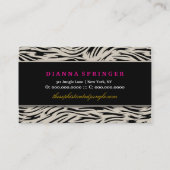 Carte De Visite Coucher du soleil sophistiqué d'animal de race de (Dos)