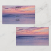 Carte De Visite Coucher du soleil sur une plage (Devant / Derrière)