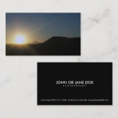 Carte De Visite coucher du soleil : utah (Devant / Derrière)