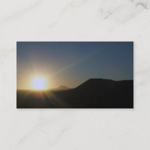 Carte De Visite coucher du soleil : utah