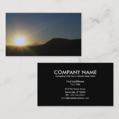 Carte De Visite coucher du soleil : utah (Devant / Derrière)