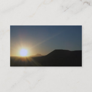 Carte De Visite coucher du soleil : utah
