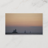 Carte De Visite Couchers du soleil, voiliers et phare (Dos)
