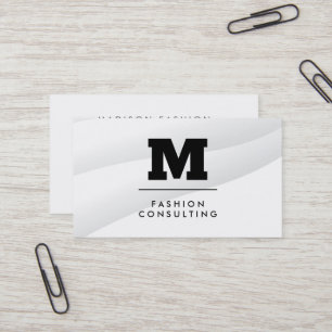 Carte De Visite Couches Abstraites en forme de monogramme