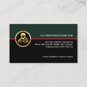 Carte De Visite Couches Chauffeur Rétro Élégantes (Dos)