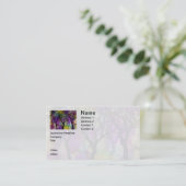 Carte De Visite Couches d'arbres sur l'arrière - plan de mica (Debout devant)