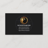 Carte De Visite Couches de gris bleu Ligne d'or Motivational Train (Dos)