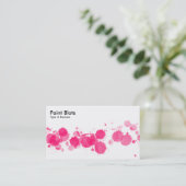 Carte De Visite Couches de peinture - Rouge néon (Debout devant)