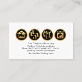 Carte De Visite Couches de plomberie à l'eau qui fuient (Dos)