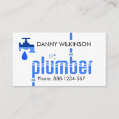 Carte De Visite Couches de plomberie à l'eau qui fuient (Devant)