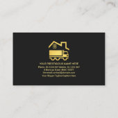 Carte De Visite Couches de Trapezium Gris Créatif Accueil Déménage (Dos)