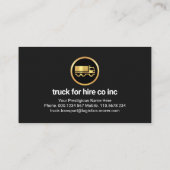 Carte De Visite Couches d'onglet Gold Trucker (Dos)