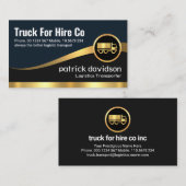 Carte De Visite Couches d'onglet Gold Trucker (Devant / Derrière)
