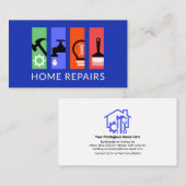 Carte De Visite Couches d'outil Handyman colorées (Devant / Derrière)