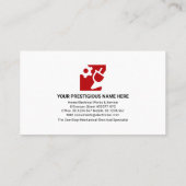 Carte De Visite Couches élégantes Argent Argent Boutique électriqu (Dos)