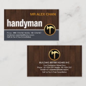 Carte De Visite Couches en bois créatives chic (Devant / Derrière)