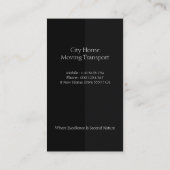 Carte De Visite Couches gris-noir Accueil Déménagement (Dos)
