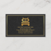 Carte De Visite Couches gris Or Camion Frame Camion Transport (Dos)