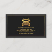 Carte De Visite Couches Gris Professionnelles Camion Trame Camion (Dos)