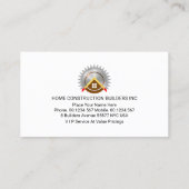 Carte De Visite Couches main noir rétro (Dos)