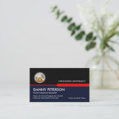 Carte De Visite Couches main noir rétro (Debout devant)