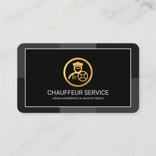 Carte De Visite Couches Monochromes Gris Créatives (Devant)