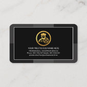 Carte De Visite Couches Monochromes Gris Créatives (Dos)