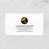 Carte De Visite Couches murales bleues Peeling Paint Splatter (Dos)