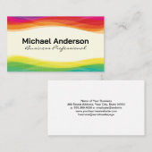 Carte De Visite Couches numériques colorées (Devant / Derrière)
