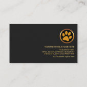 Carte De Visite Couches rétro élégantes - Brown Line Pet Sitting (Dos)