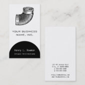 Carte De Visite Coude de conduit (Devant / Derrière)