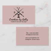 Carte De Visite Coudre des aiguilles et des filaments de marécage (Devant / Derrière)