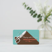 Carte De Visite Coudre les ciseaux à fil d'aiguille couturier (Debout devant)