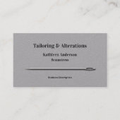 Carte De Visite Coudre les modifications sur mesure Gris simple d' (Devant)