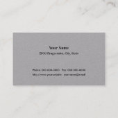 Carte De Visite Coudre les modifications sur mesure Gris simple d' (Dos)