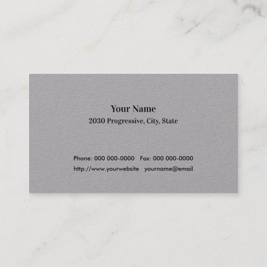 Carte De Visite Coudre les modifications sur mesure Gris simple d' (Dos)