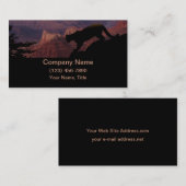 Carte De Visite Cougar et le Grand Canyon (Devant / Derrière)