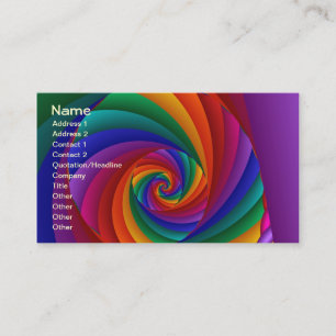 Carte De Visite Couleur 6 Cool Art Abstrait moderne