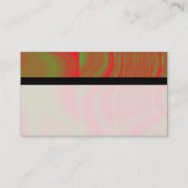 Carte De Visite Couleur - Abstrait rouge et vert (Dos)