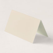 Carte De Visite Couleur amande Moderne Unique Élégant Plain Simple (Dos)